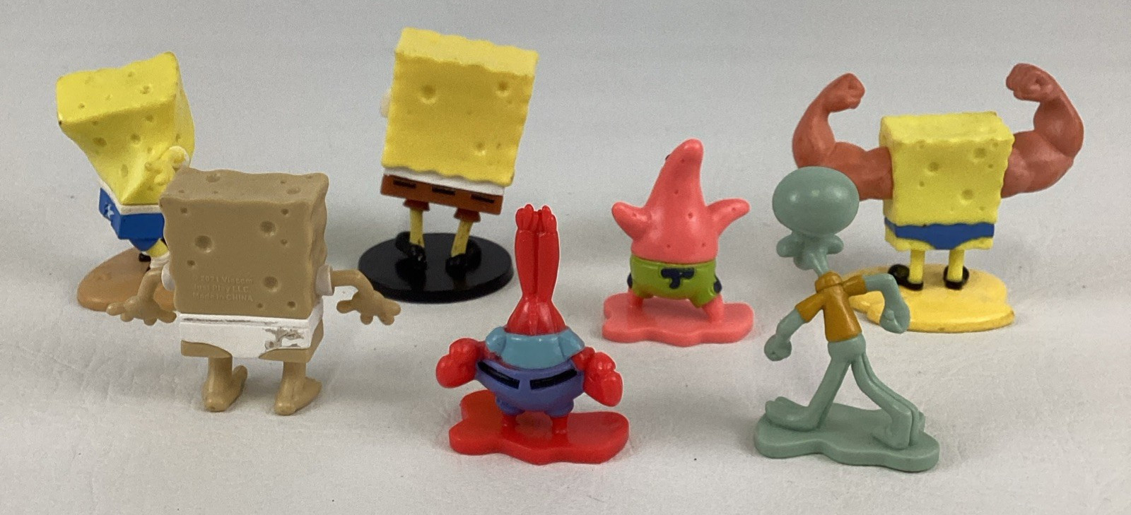 SpongeBob SquarePants PVC Figures Topper Bundle Lot Split Pants Patrick Mr Krabs