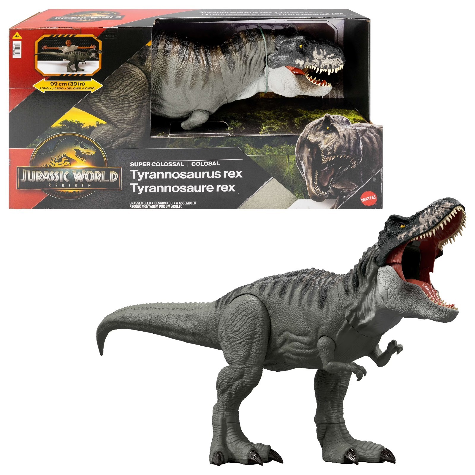 Jurassic World Goo Jit Zu Super Colossal T-Rex Dinosaur Action Figure Toy NEW