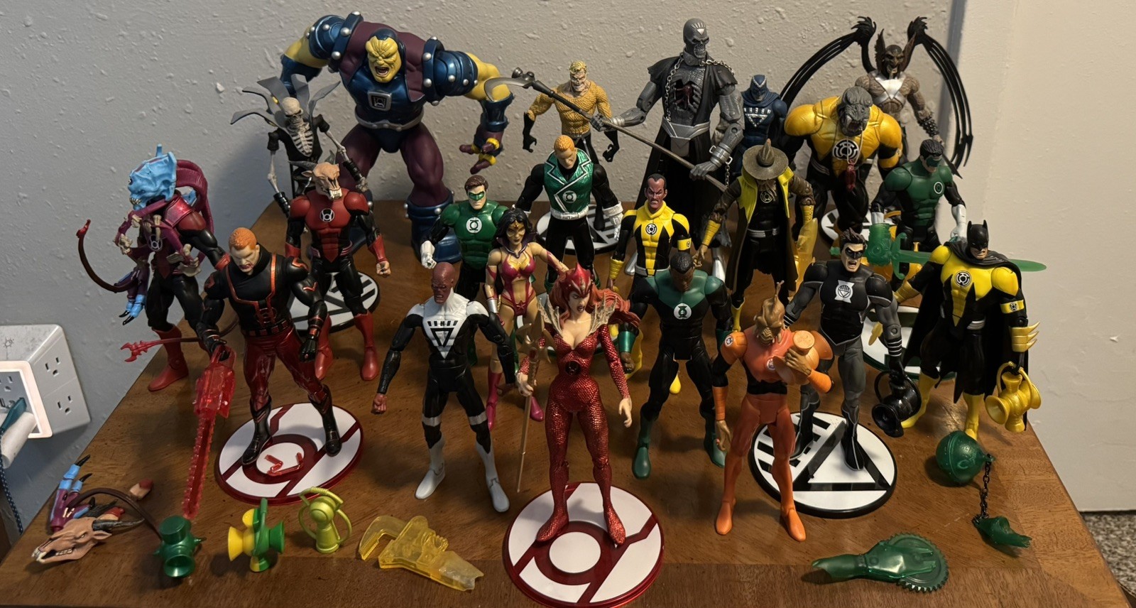 DC Direct Classics Mattel Green Lantern Red Black Yellow Lanterns Figures Lot