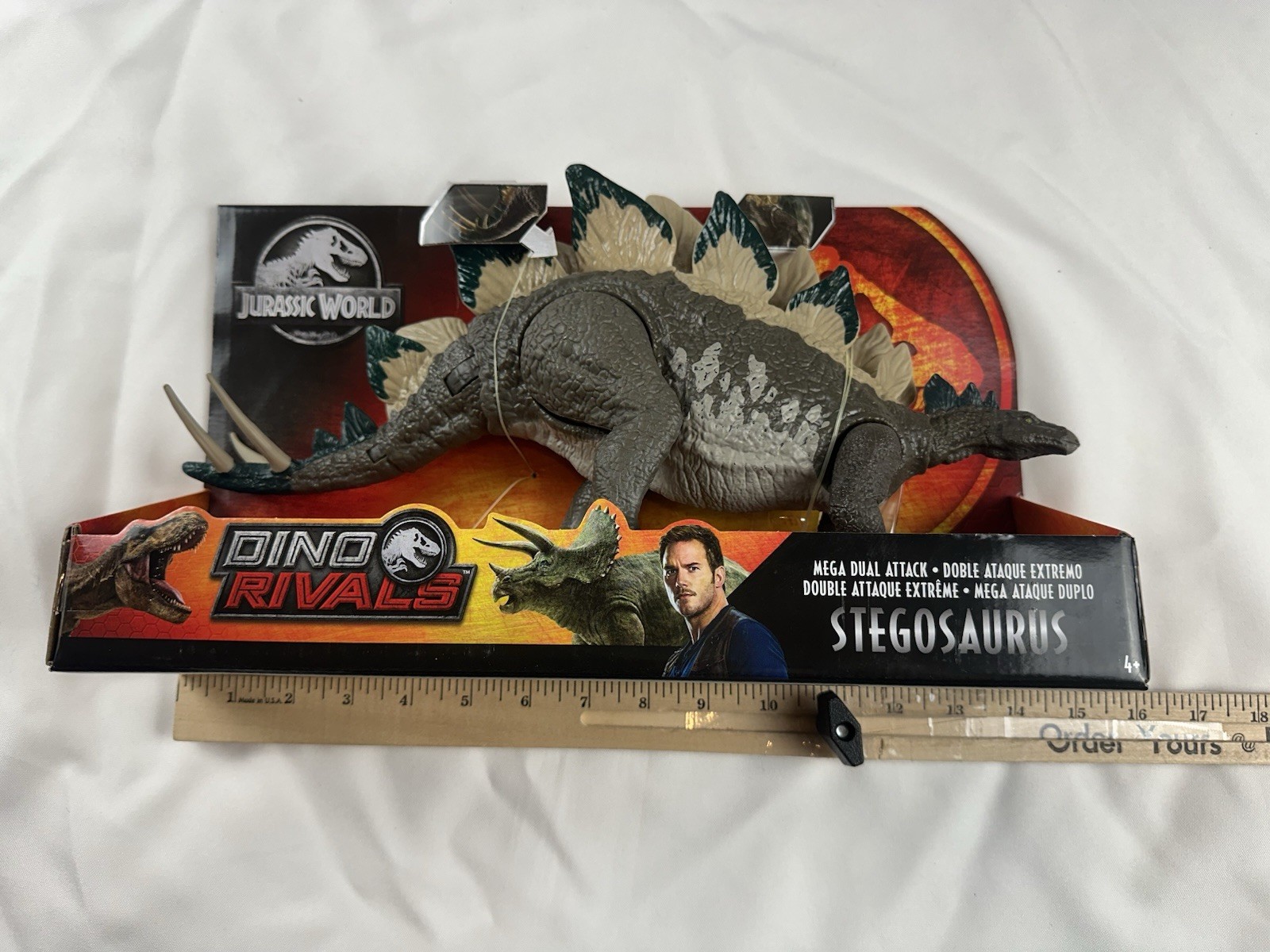 Jurassic World Mega Dual Attack STEGOSAURUS Action Figure 15″ Dino Rivals 2019
