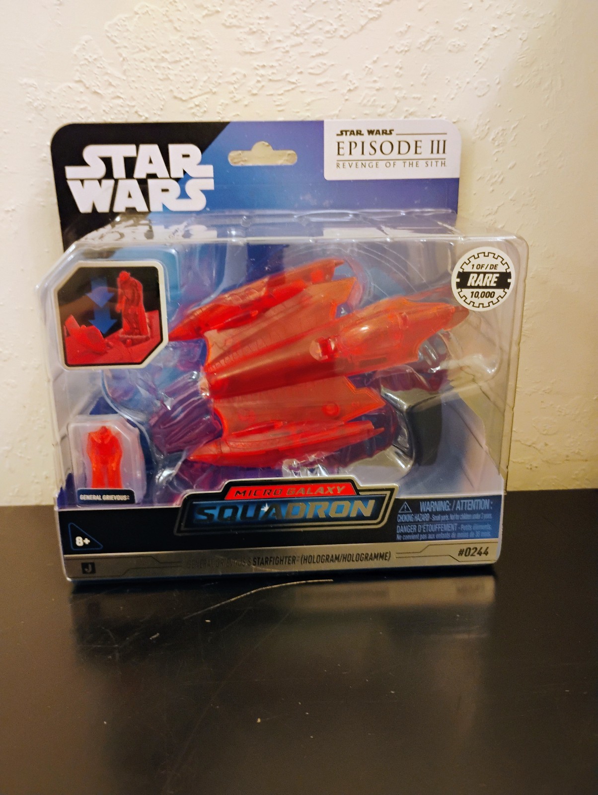 Star Wars Micro Galaxy Red Hologram General Grievous Starfighter #0244