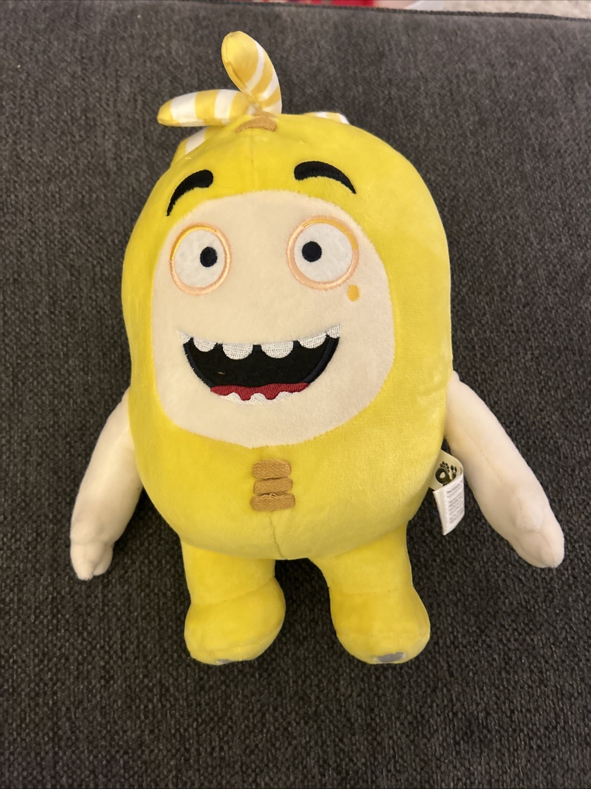 Oddbods Bubbles Stuffed Plush Toys 12” Tall Yellow From Animated Series