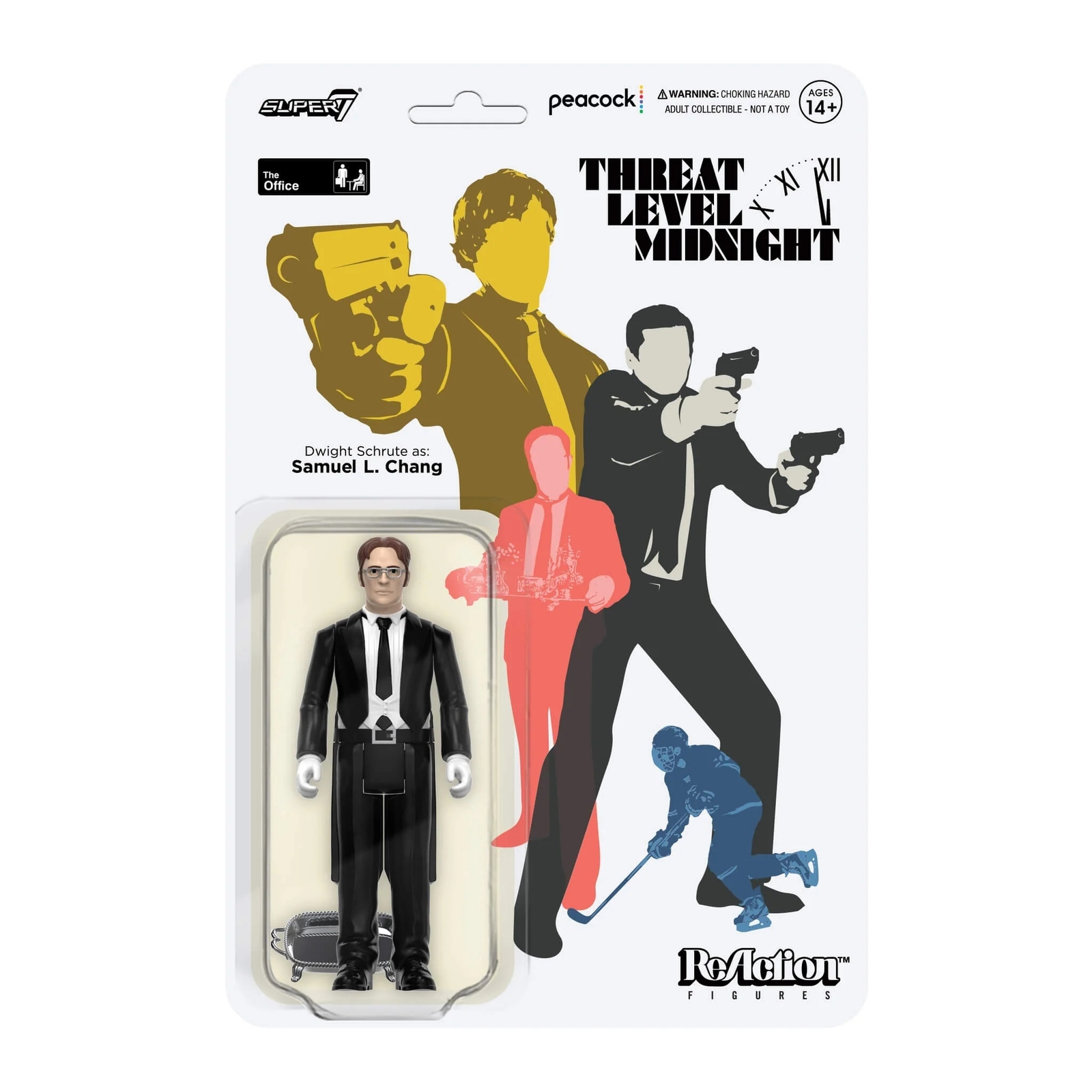 The Office ReAction Figures Wave 1: Dwight Schrute as Samuel L. Chang, 3.75″