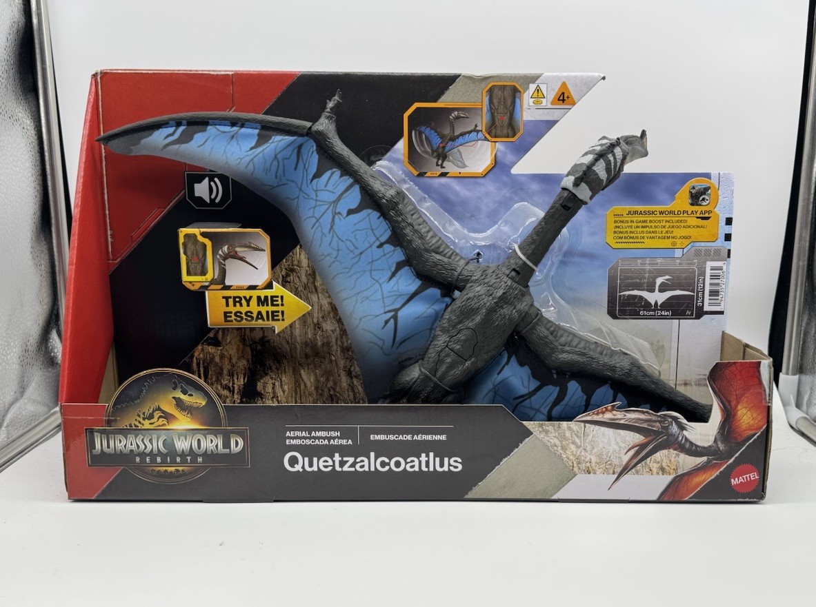 Mattel Jurassic World Rebirth Aerial Ambush Quetzalcoatlus Dinosaur New