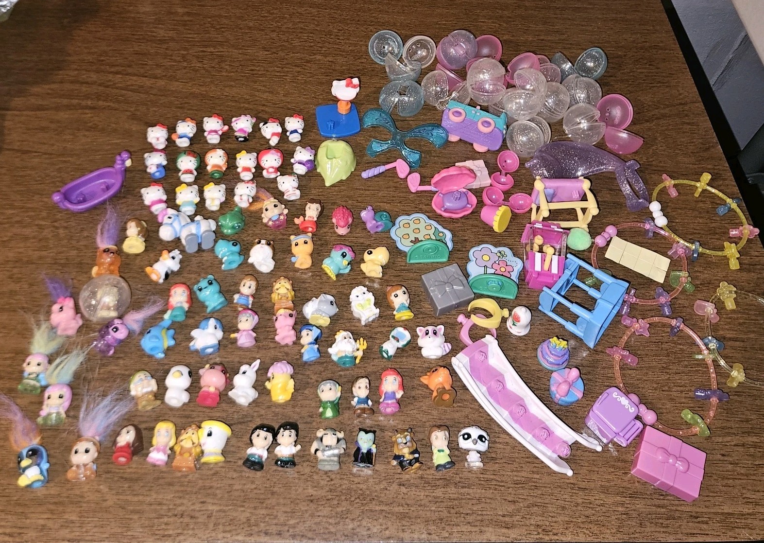 Squinkies 60+ Lot, Disney, Sanrio/Hello Kitty, & more