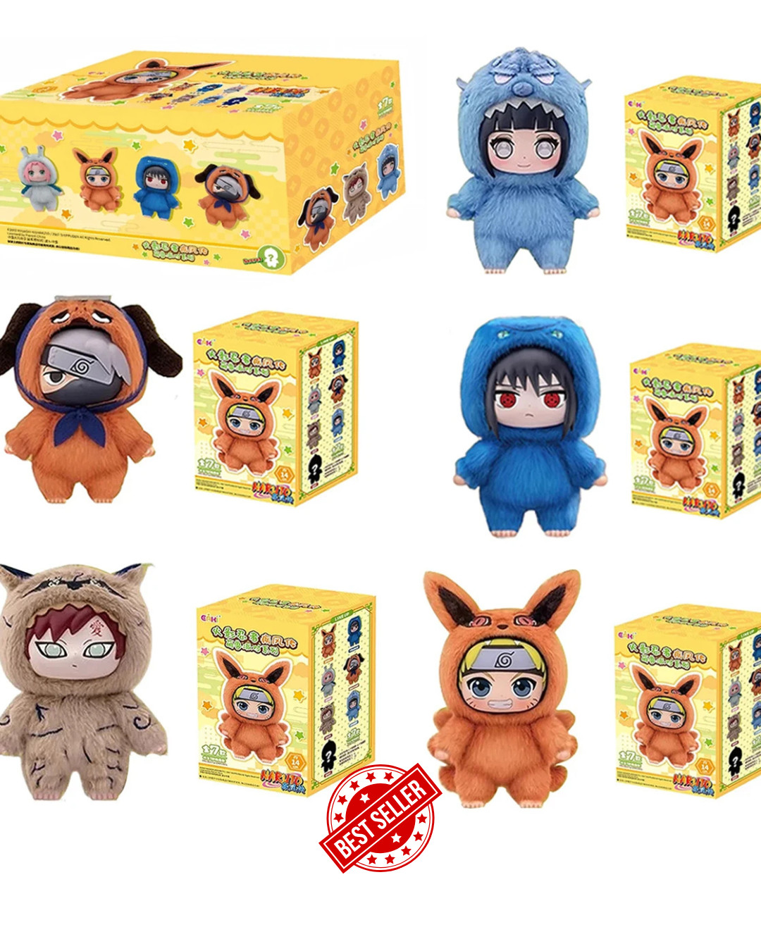 TOP TOY Naruto Sasuke Cute Beast Vinyl Plush Blind Box Figure Gift