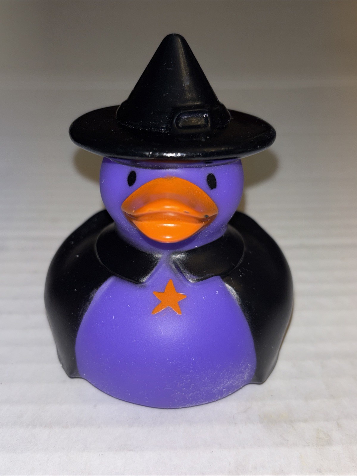 Halloween Rubber Duck Ducky Duckie Witch Approx 3.5″ Jeep Bath Toy Purple Black
