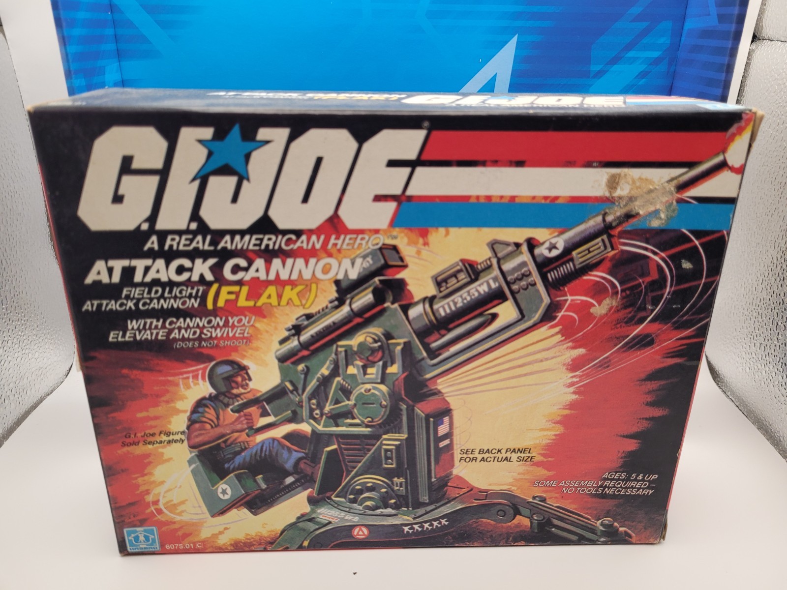 GI Joe 1982 Attack Cannon FLAK in Box – Contents Sealed – See Photos