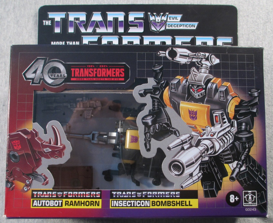 Bombshell & Ramhorn – Sealed figures – Transformers 40th Anniversary