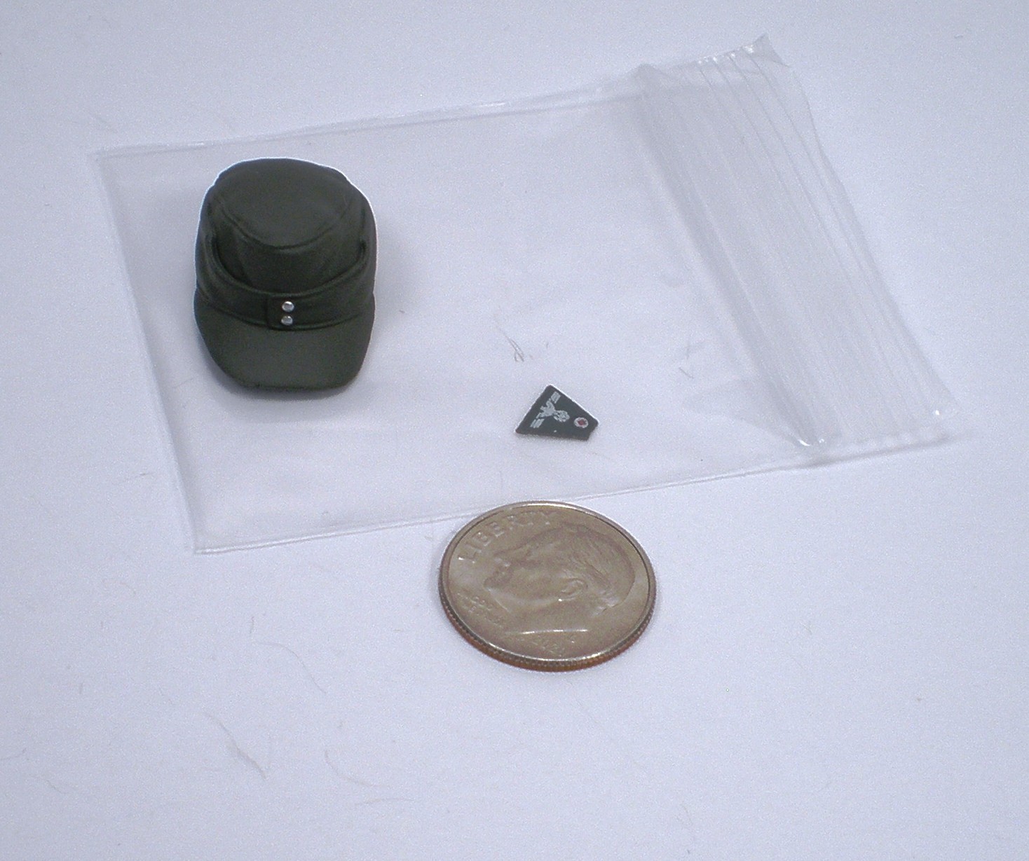 1/12 Scale WWII German, M43 Grey Field Cap, DID