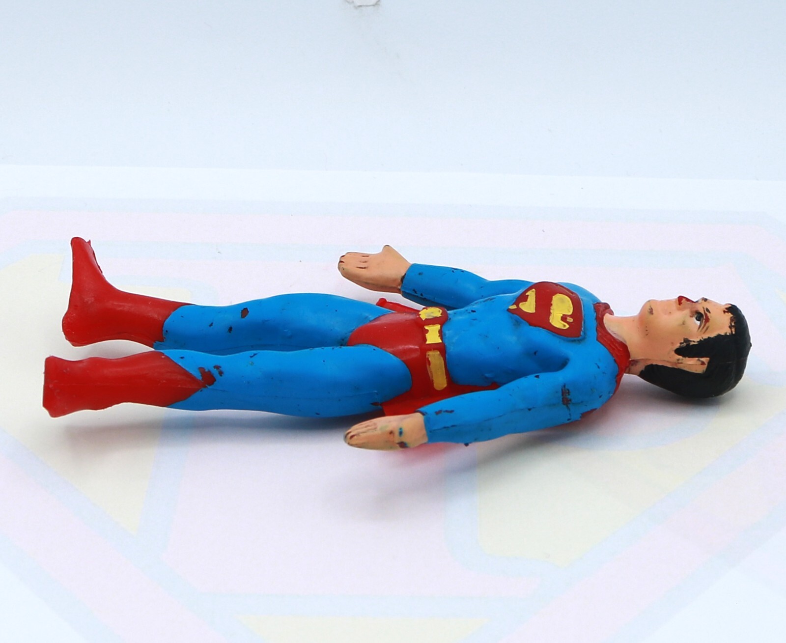 Mego Superman Original WGSH Bend n Flex Bendy Vintage 1973 Rubber Action Figure
