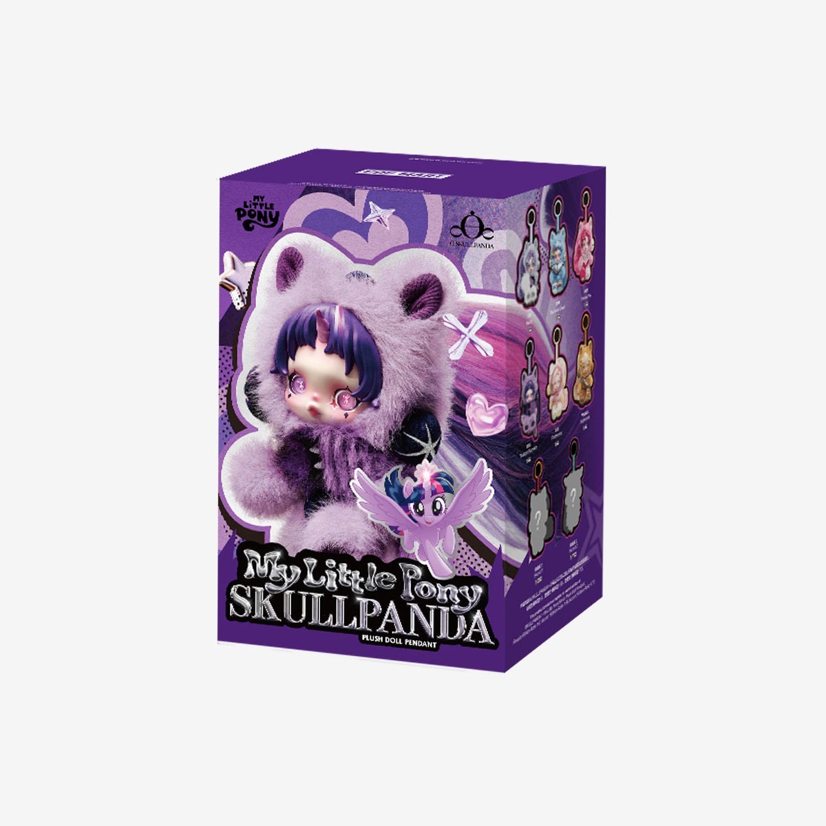 POP MART SKULLPANDA × My Little Pony Series Plush Doll Pendant
