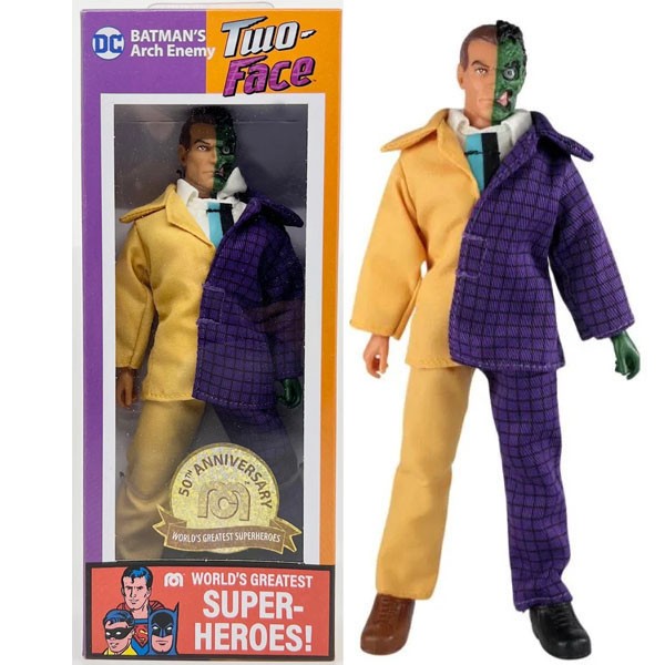 Mego DC World’s Greatest Super Heroes Two Face 50th Anniversary 8 Inch Figure