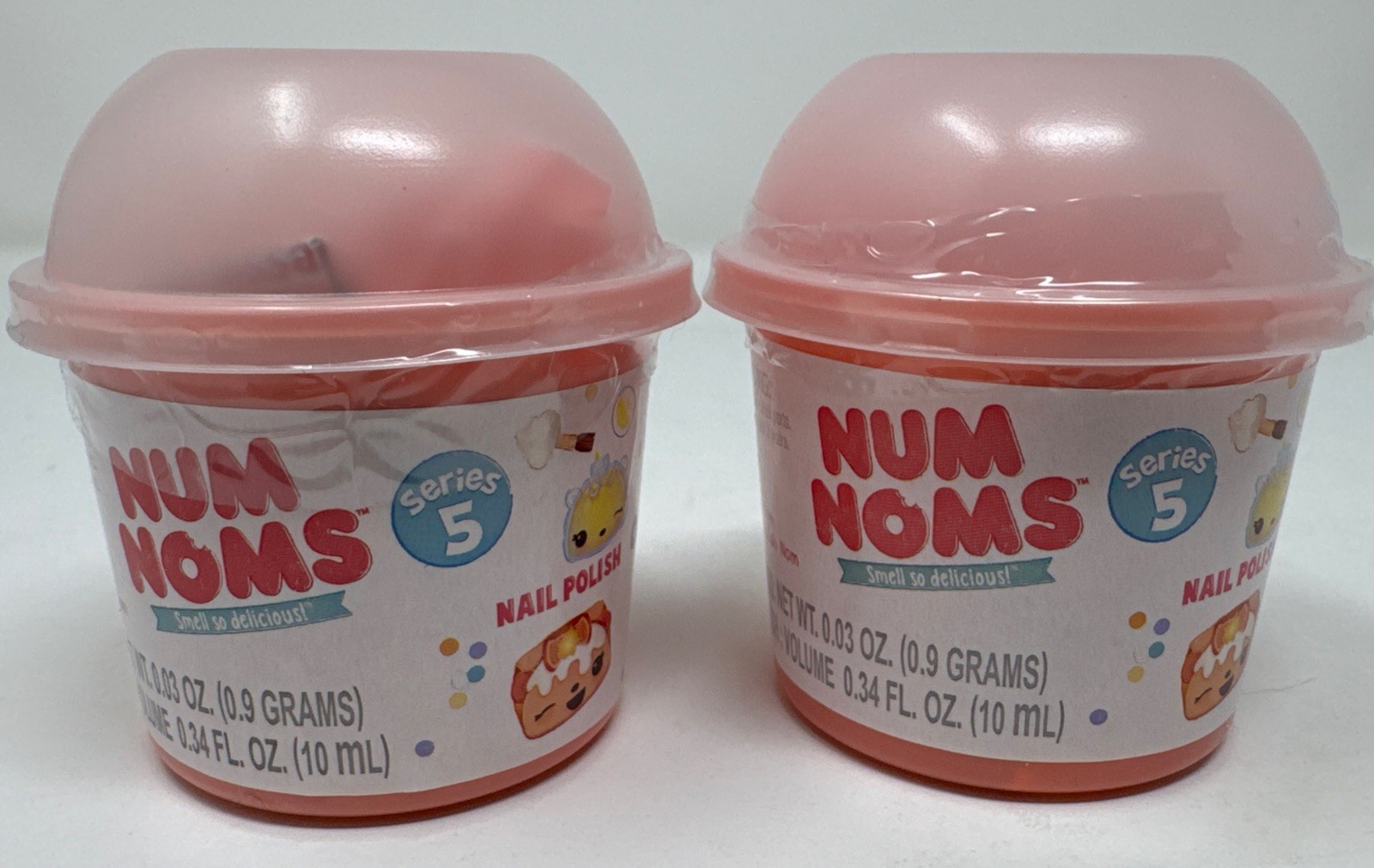 LOT OF 2 – Num Noms Mystery Pack Series 5 -Nail Polish or Glitter Lipgloss – NEW