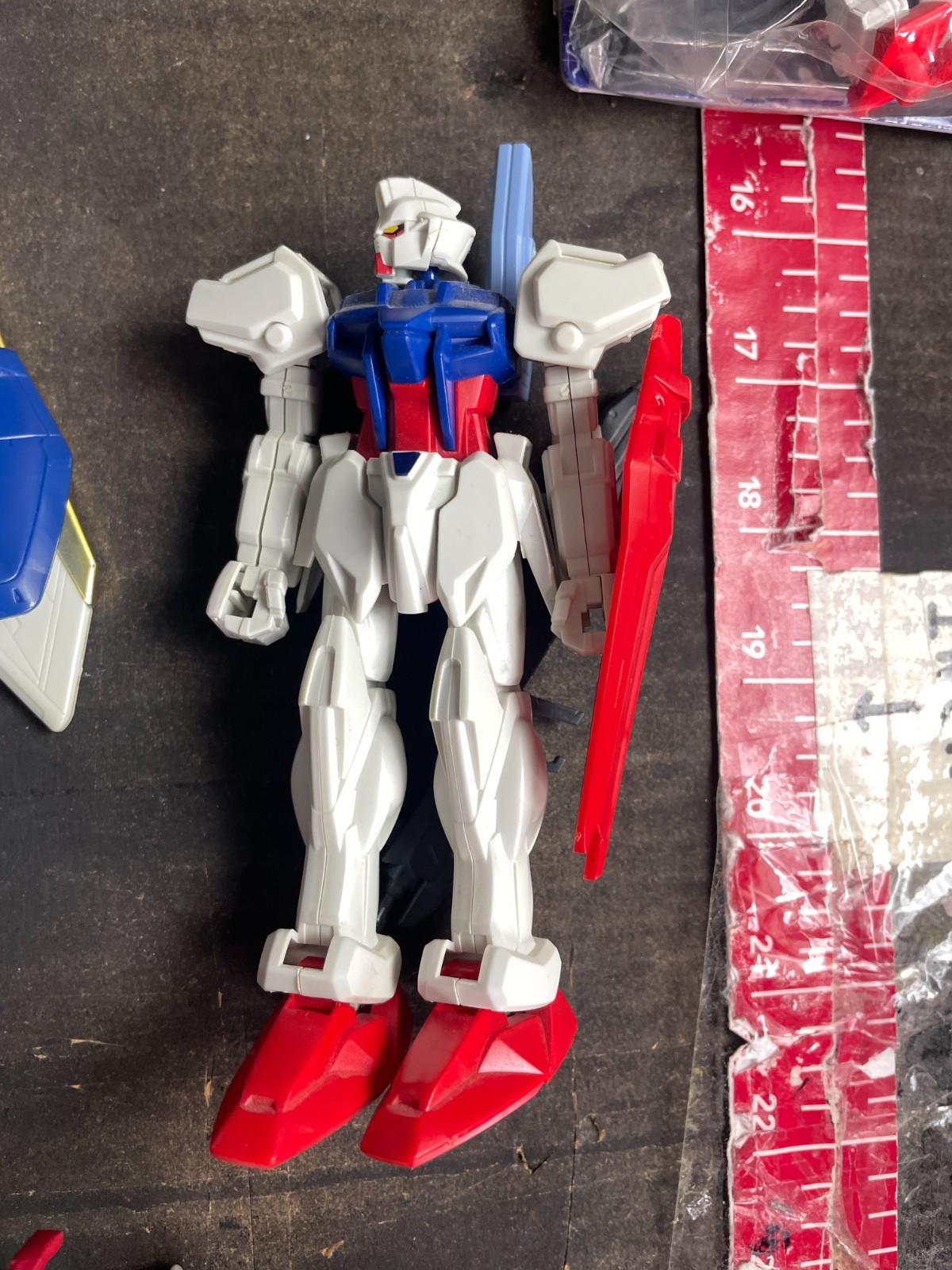 Vintage Gundam Figure Lot of 6 RX-78-2 Wing Zero Zaku II Built & Packaged Model