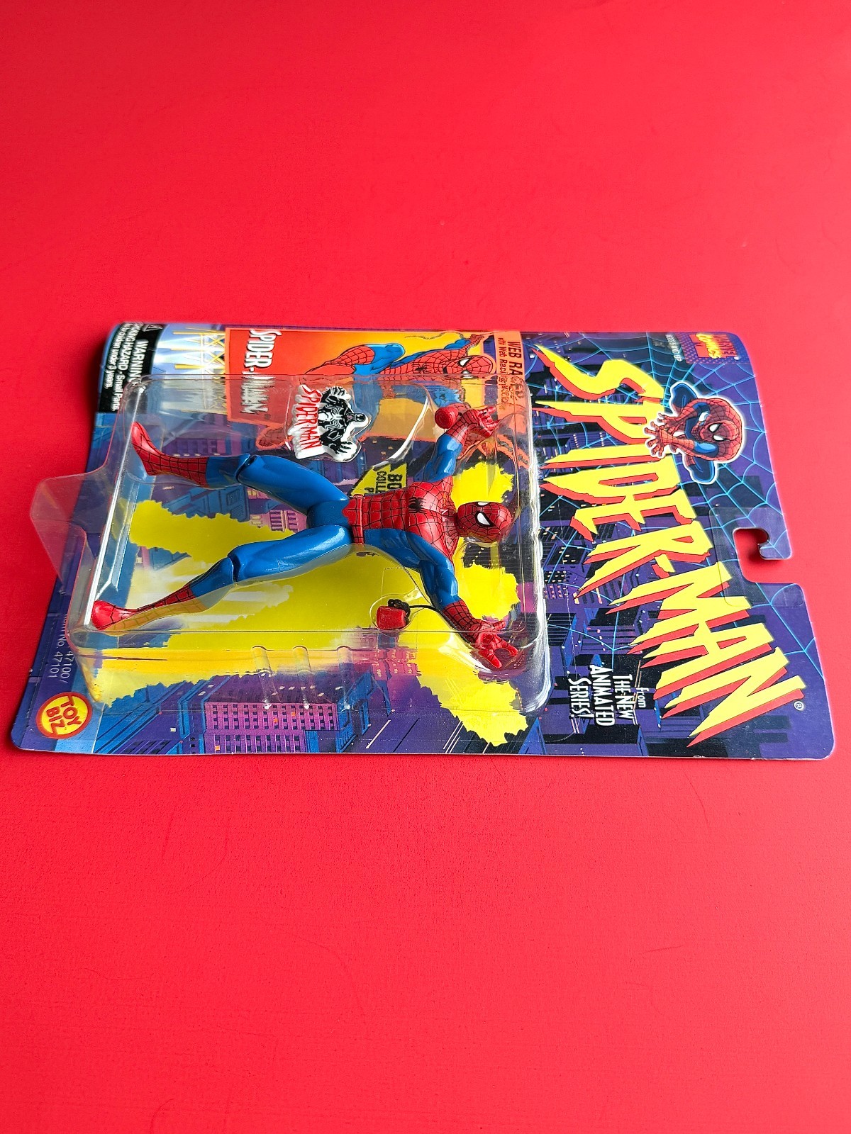 1994 Vintage TOY BIZ Marvel Comics Web Racer SPIDER-MAN Action Figure Sealed?❗️
