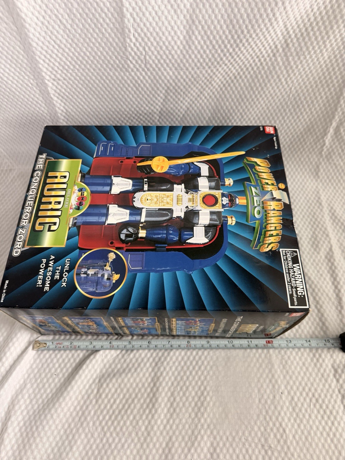 Ban Dai Power Rangers Zeo Auric The Conqueror Zord Complete İn Box 1996 Vintage