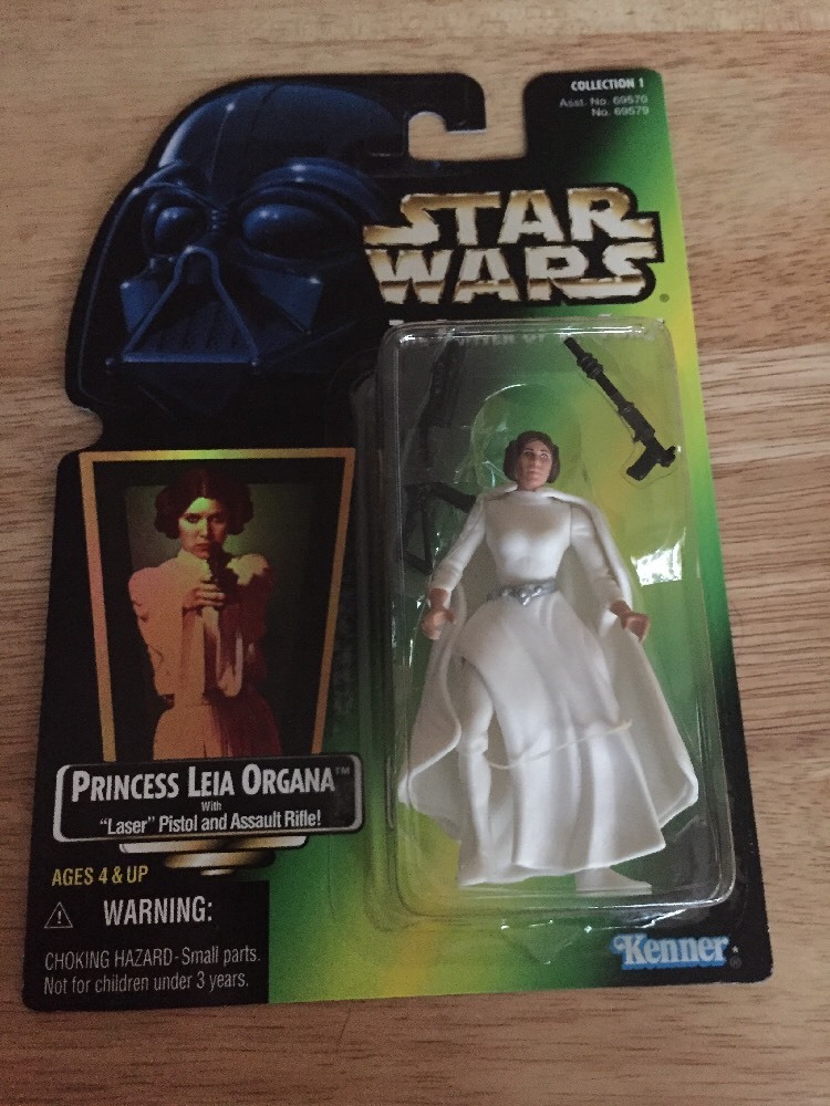 CARRIE FISHER Star Wars Kenner 1997 Princess Leia Organa With Laser Pistol MOC