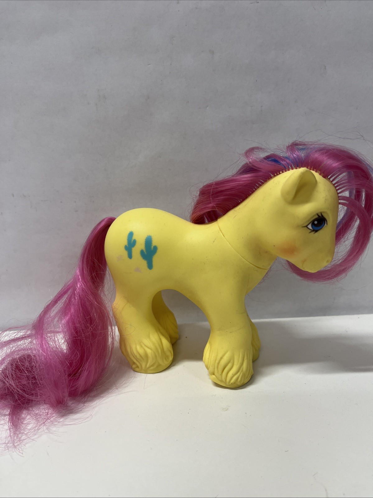 My Little Pony Big Brother Tex Yellow Clydesdale Boy Vintage G1 1987 Hong Kong