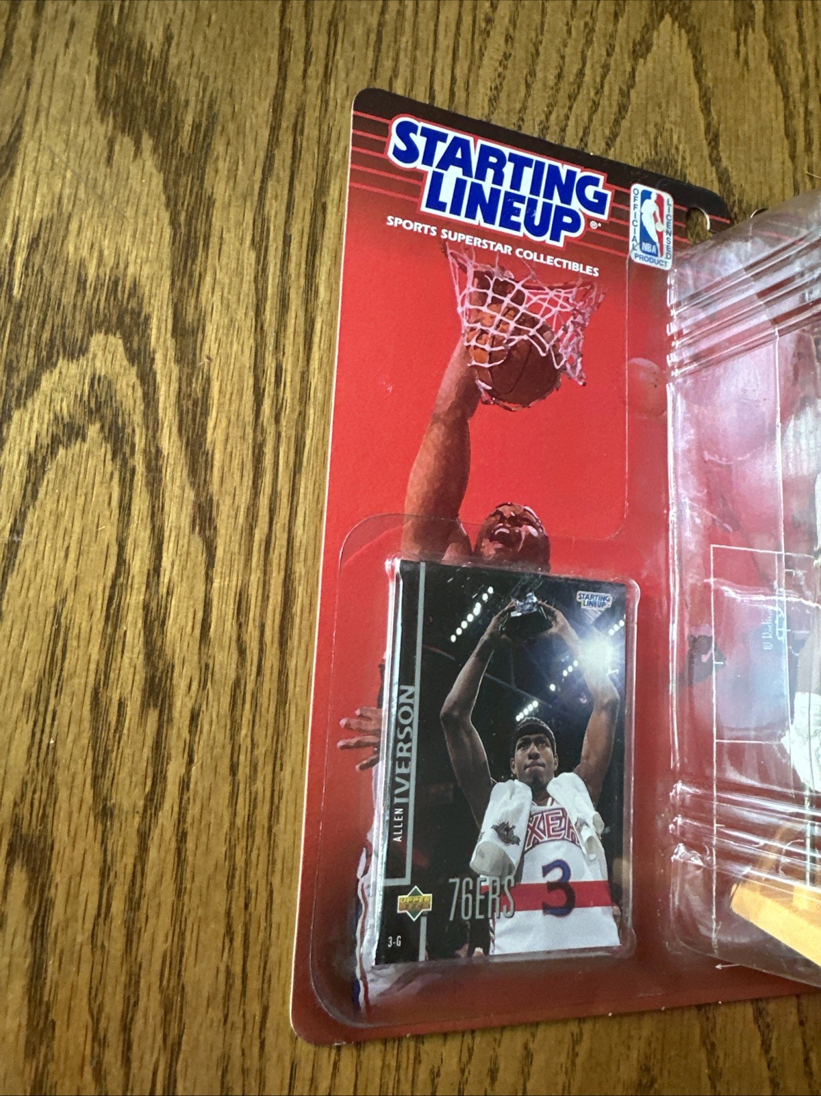 ? ? 1998 Allen Iverson #3 Philadelphia 76ers Kenner Starting Lineup Fig. MOC!
