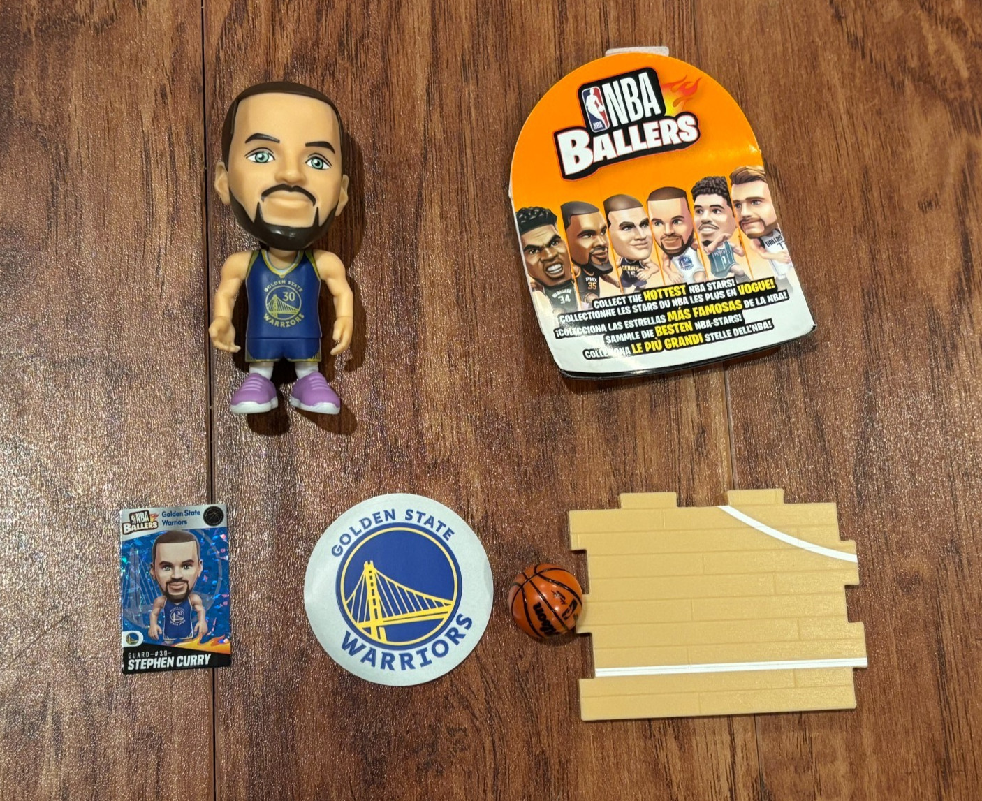 ZURU NBA BALLERS Series #1 GOLDEN STATE WARRIORS Blue Jersey Stephen Curry