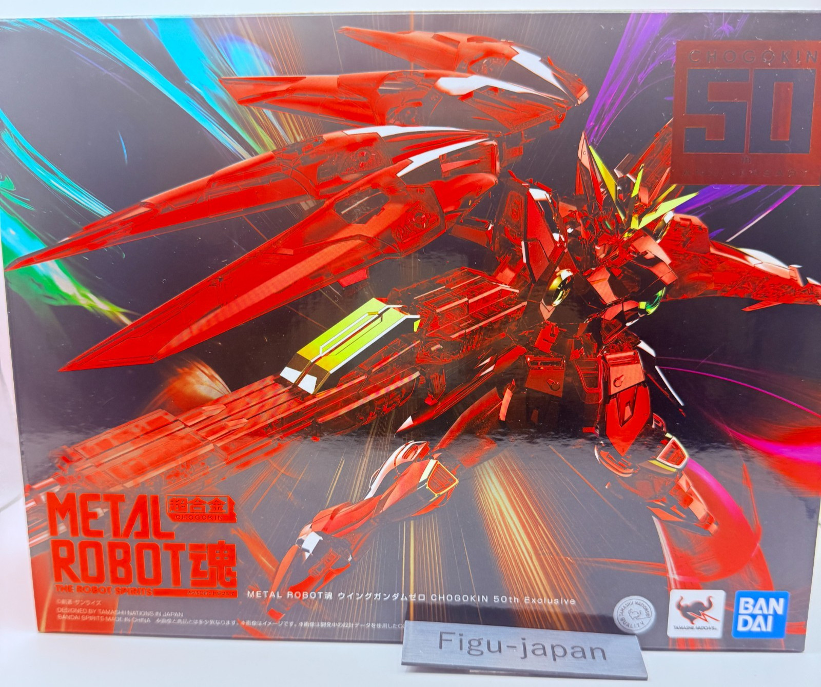 METAL ROBOT SPIRITS Wing Gundam Zero CHOGOKIN 50th Red Plated Bandai NIB