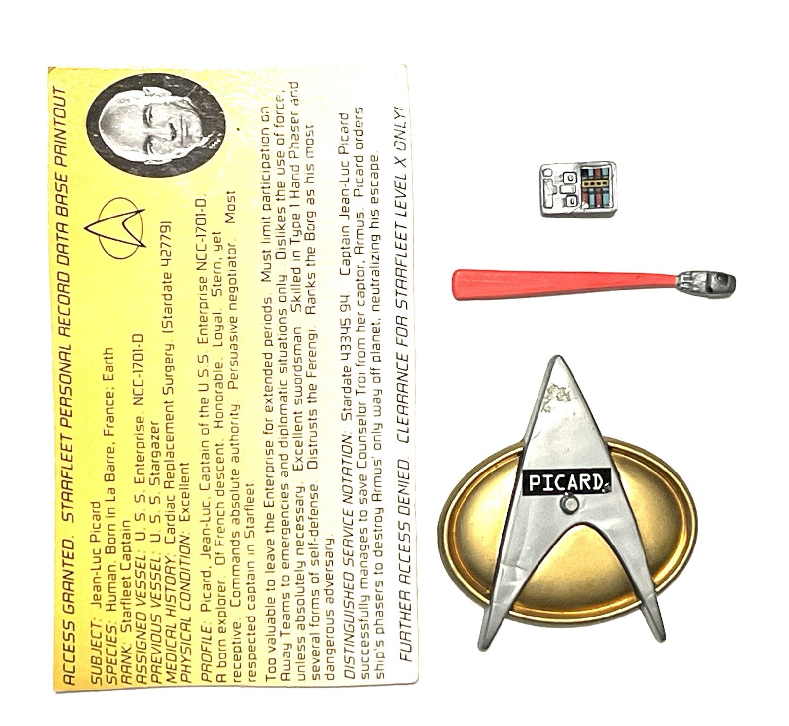Playmates Star Trek The Next Generation Captain Jean Luc Picard Action Figure