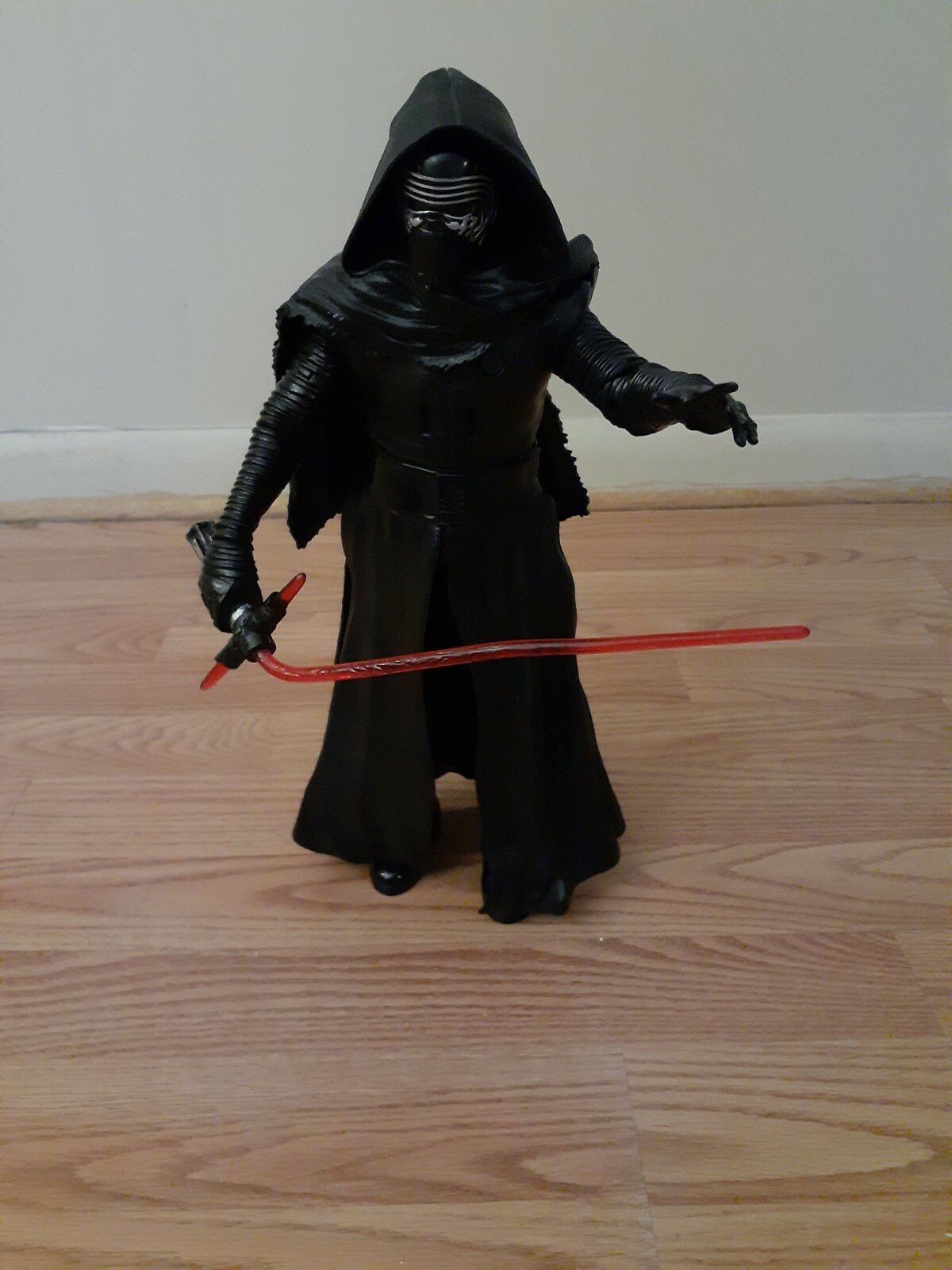 STAR WARS DARTH VADER TOY BATTERY OPERATED VOICE 14 INCHES TALL APROX WORKS VTG