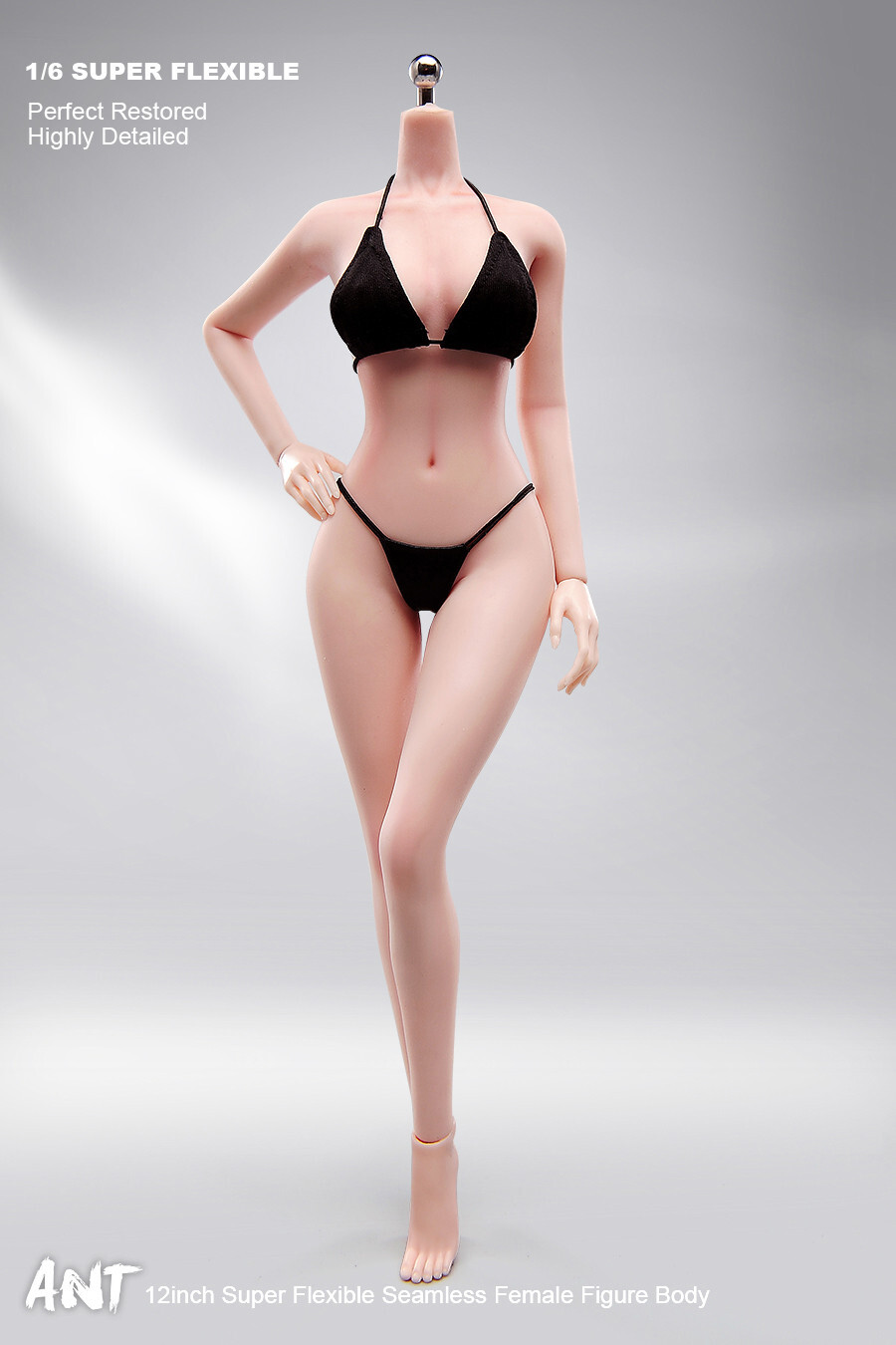 1:6 Pale Skin Medium Breast Female Makeup Seamless Figure Body With detail model