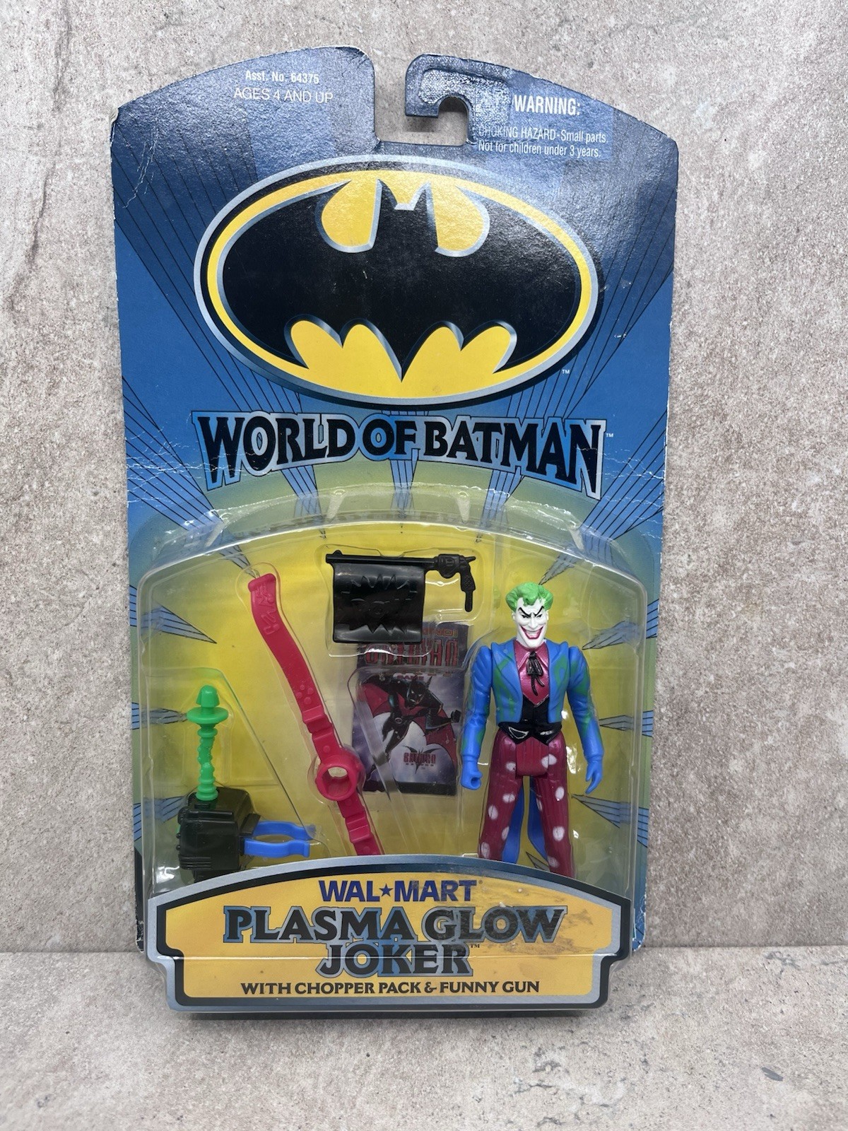 World of Batman PLASMA GLOW JOKER Walmart Exclusive 1999 SEALED BRAND NEW