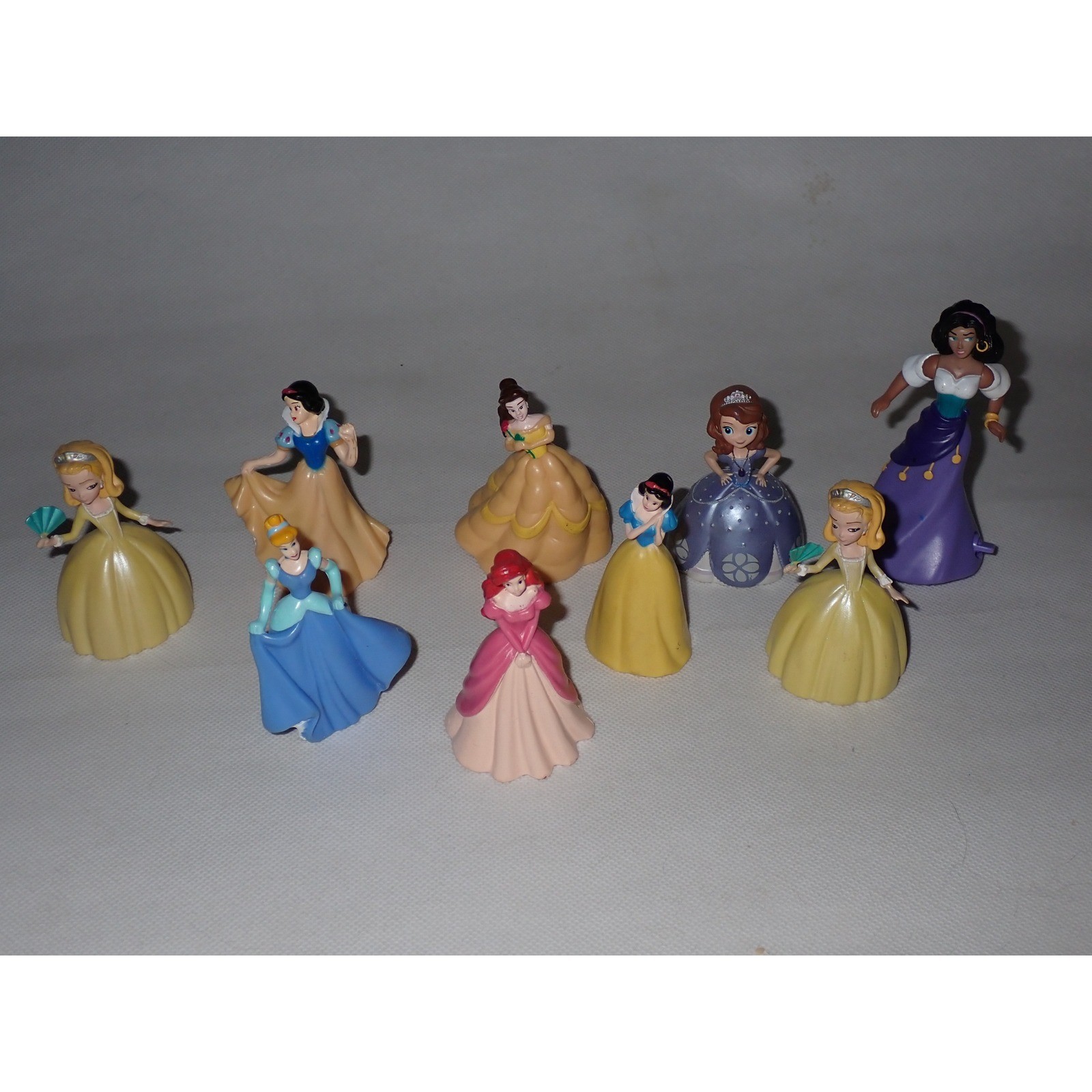 Disney Princess Kids Action Figure Toy Lot Sofia Ariel Belle Snow White 10pc