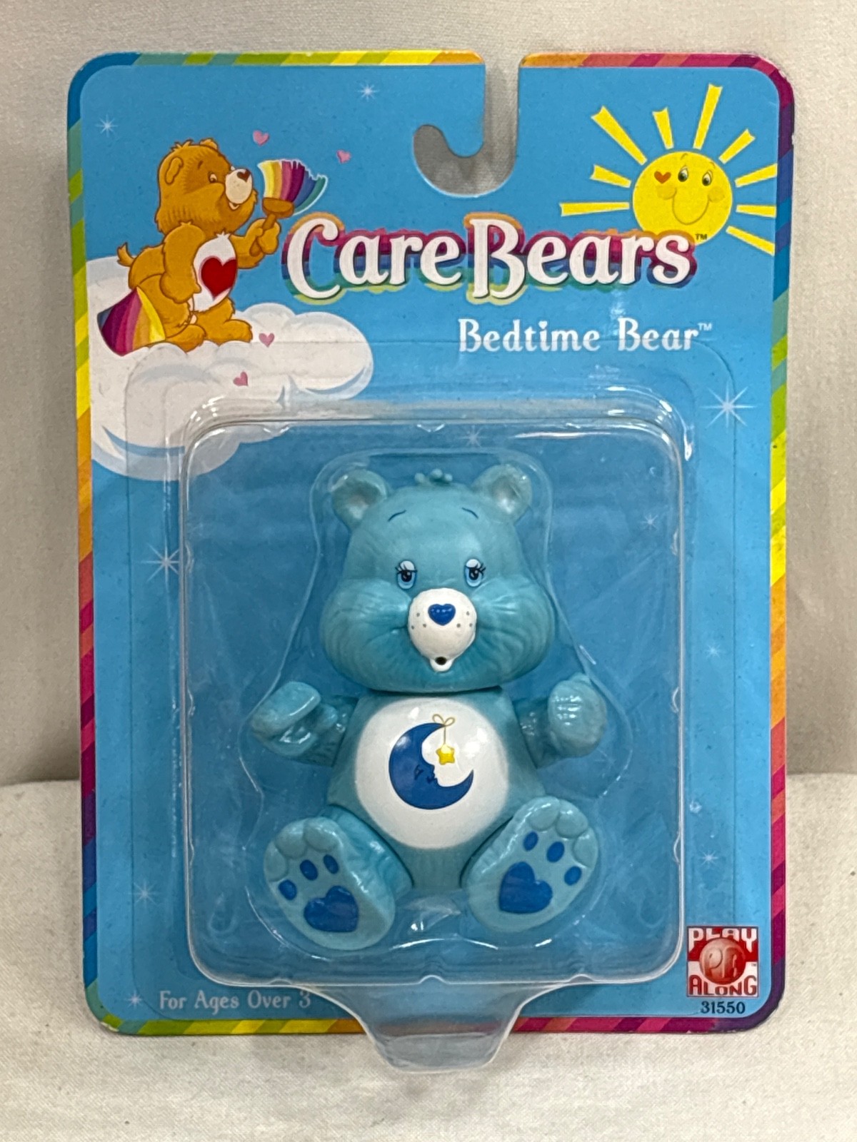 NEW 2002 Play Along Inc Care Bears Bedtime Bear Figure MOC Carded Sealed FREESHP