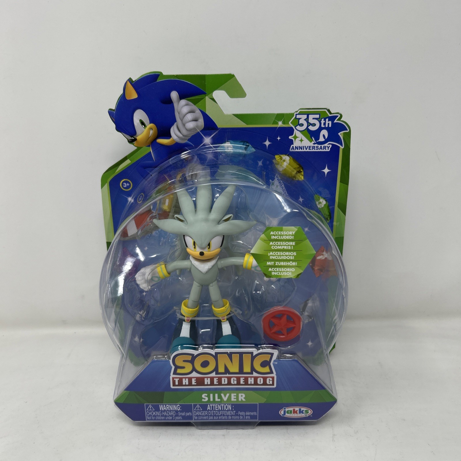 Jakks Sonic The Hedgehog 35th Anniversary Silver
