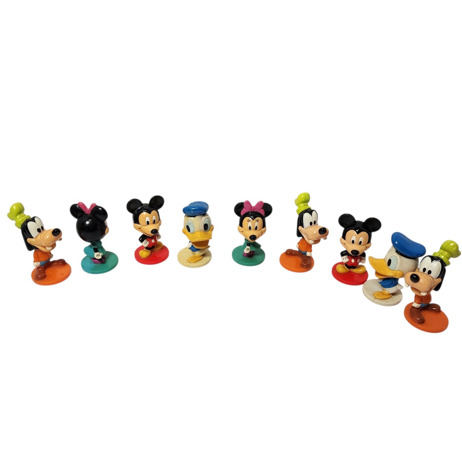 Disney For Kellogg’s Bobbleheads Mickey Minnie Donald Goofy Figurines Set Lot