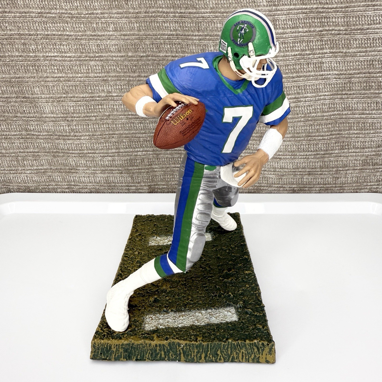 Rick Neuheisel San Antonio Gunslingers Loose Custom Mcfarlane USFL Football #7