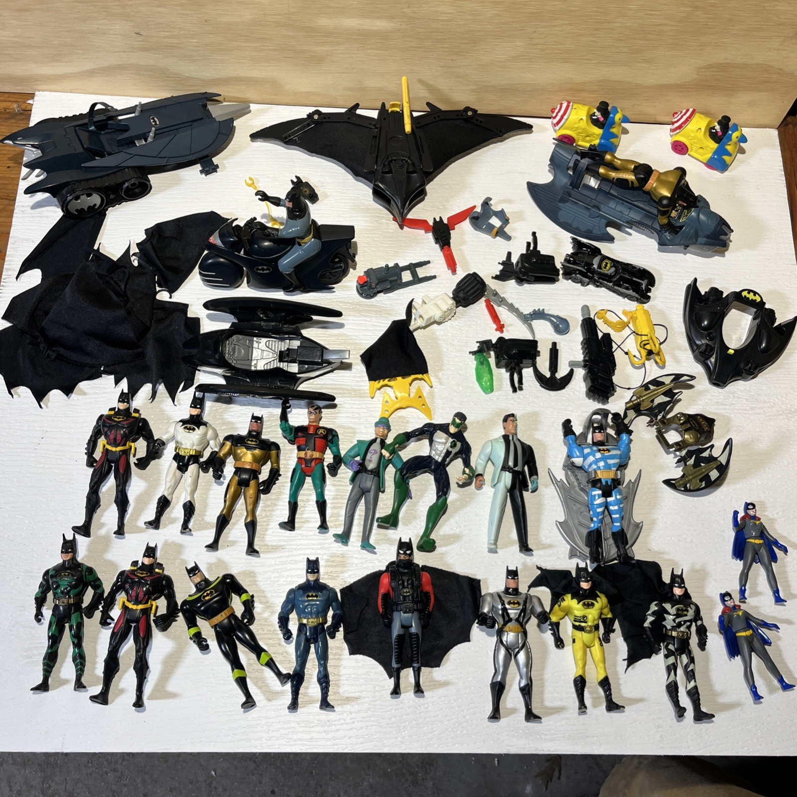 Kenner 90’s Batman Vehicles & Figures and accessories Large Lot