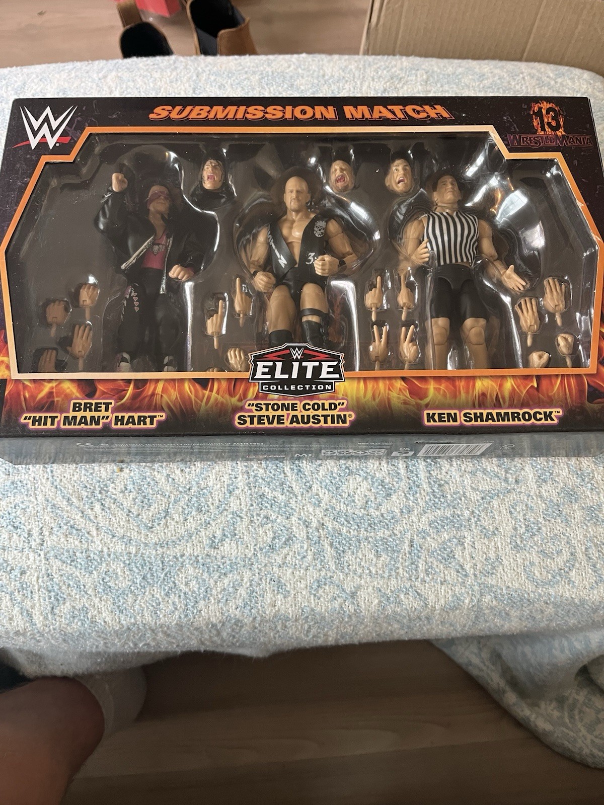 WWE Wrestlemania 13 Submission Match 3-Pack Wrestling Figures Hart Vs Austin