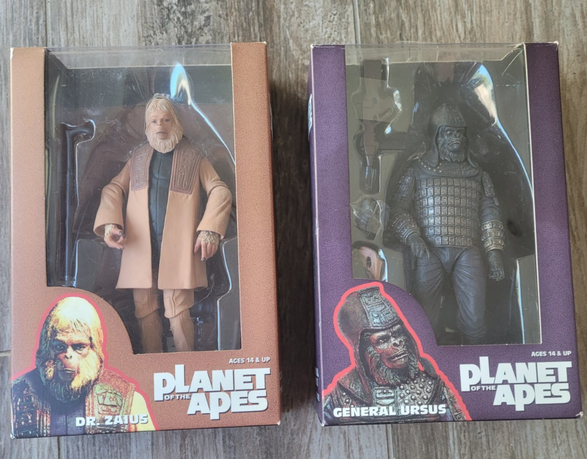 NECA 2014 Planet of the Apes Dr. Zaius/General Ursus Series 2 Action Figures