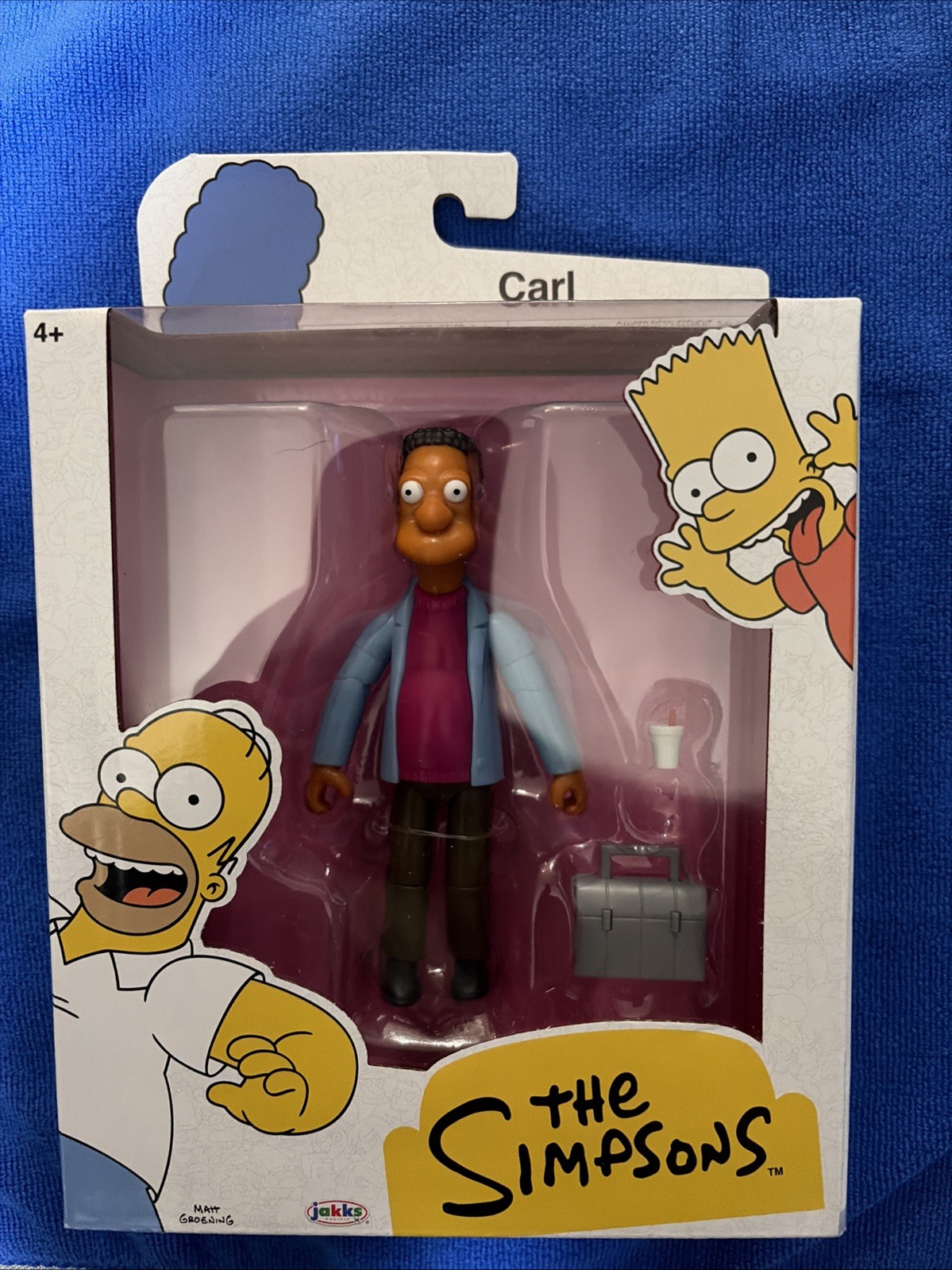 Carl 5” Jakks Pacific The Simpsons Figure 2025 Rare Lenny’s Buddy Collectible