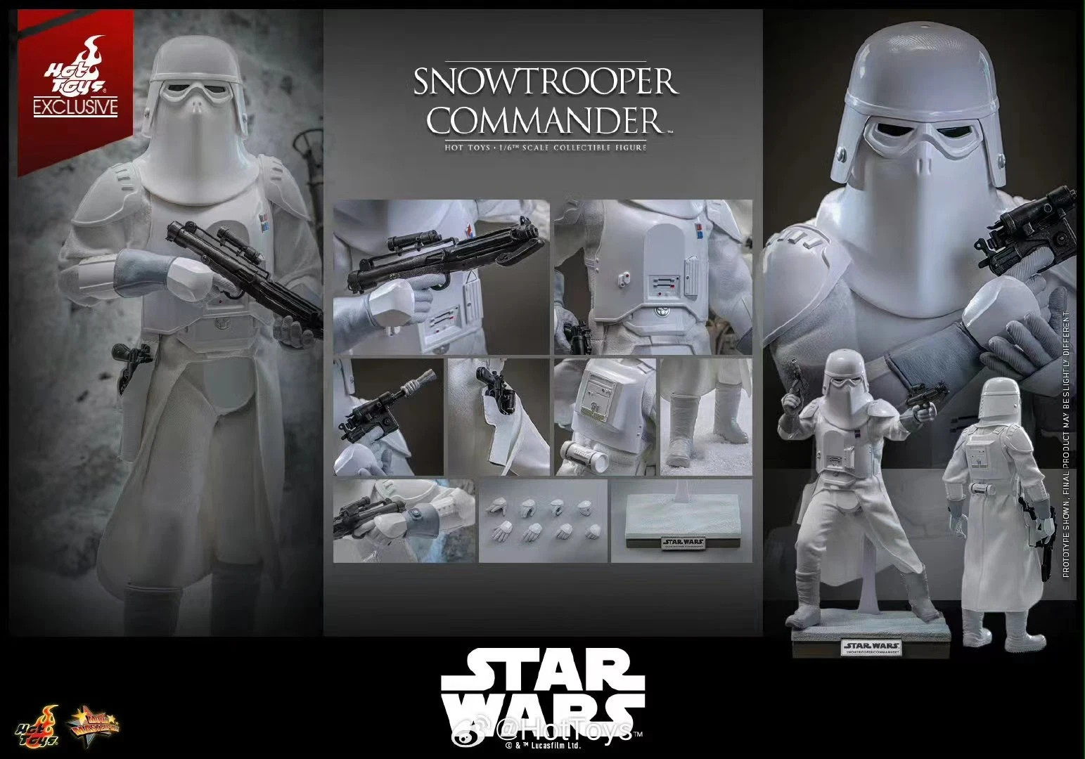 Hot Toys Star Wars Empire Strikes Back Snowtrooper Commander MMS835 1/6 Sideshow
