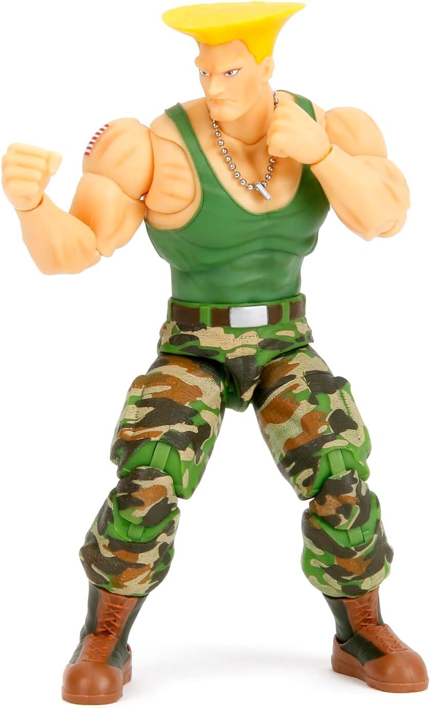 Jada Toys Street Fighter II 6″ Guile Action Figure Official Licensed by Capcom
