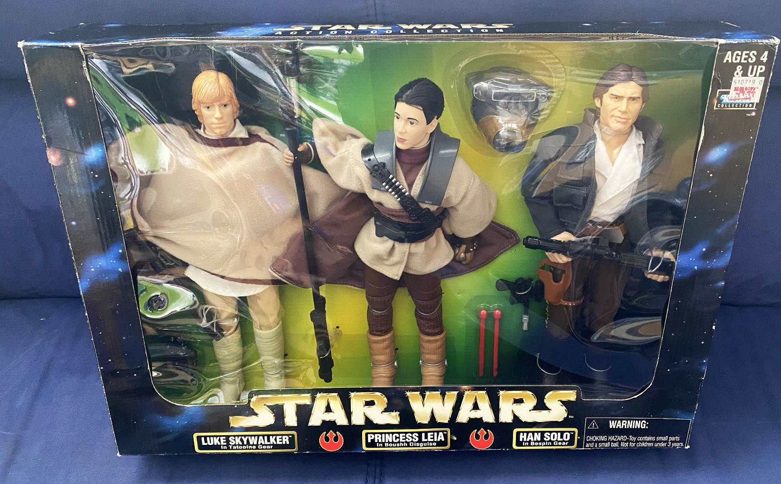 Star Wars Bundle Luke Leia Han C-3PO Chewbacca Yoda LightSaber Kenner Hasbro 12″