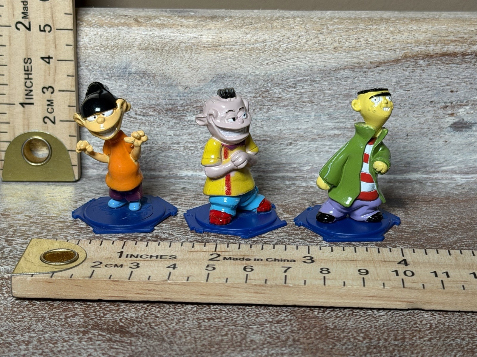 RARE!!! Vintage Cartoon Network 1.5” PVC Figure Ed From Ed Edd N Eddy SET OF 3
