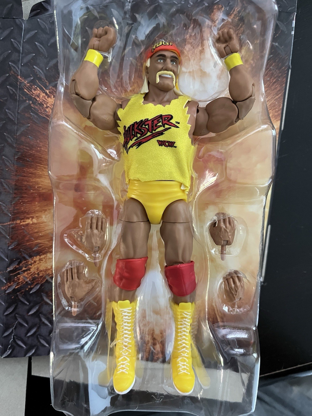 WWE Huk Hogan Monday Night Wars Elite Series 11 Figure WCW Rick Rude BAF Wave 6”