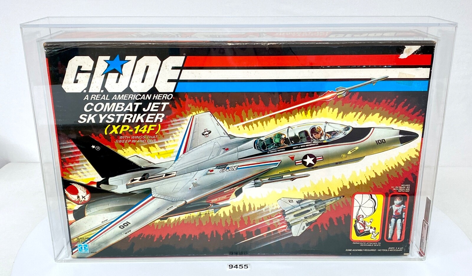 AFA 75+ Red Label 1983 Factory SEALED Gi Joe Combat Jet Skystriker XP-14F