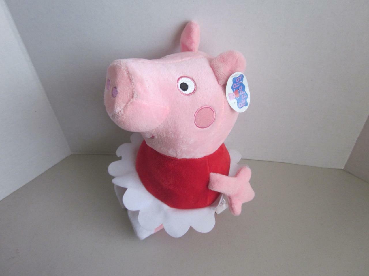 Peppa Pig with White Skirt Plush Toy 14 Inches Tall