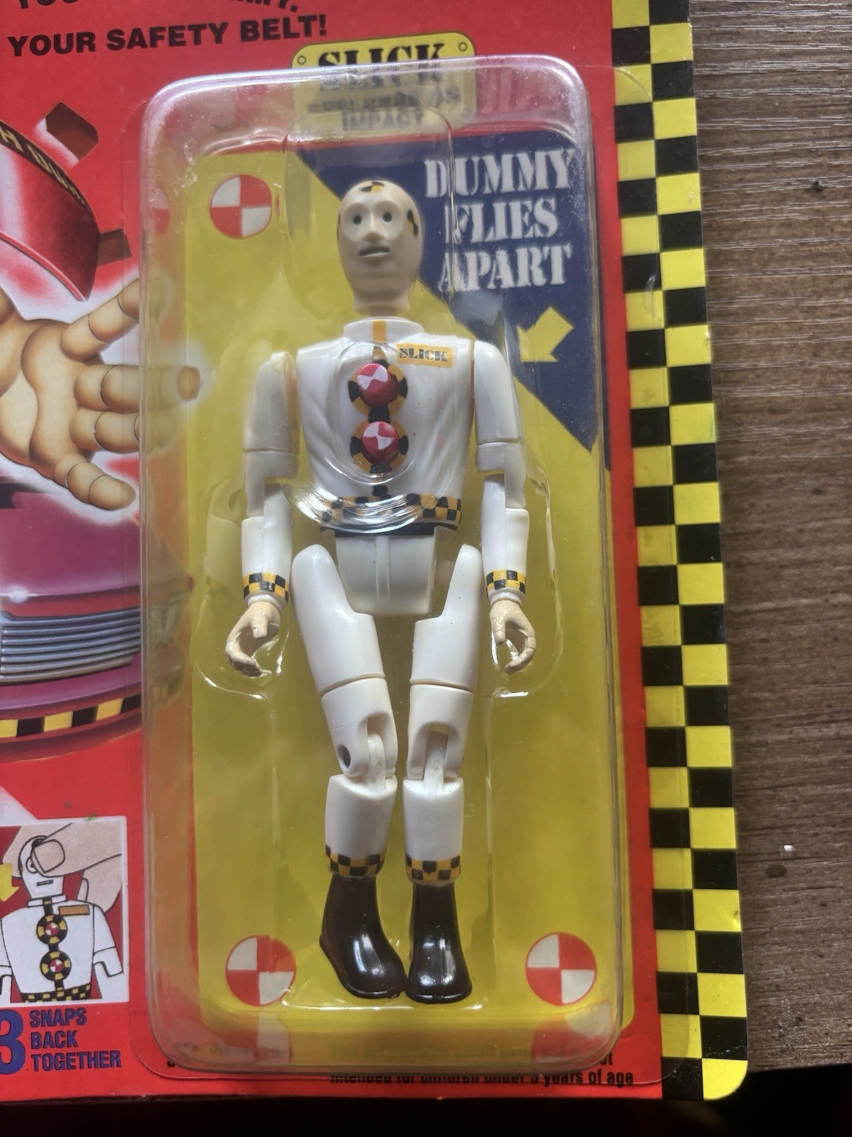 1991 Tyco Crash Dummies Slick Action Figure Sealed Vintage MOC Explodes