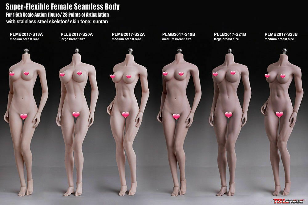 1/6 Seamless Female Body 12inch Doll Model TBLeague Phicen Action Figure Toys