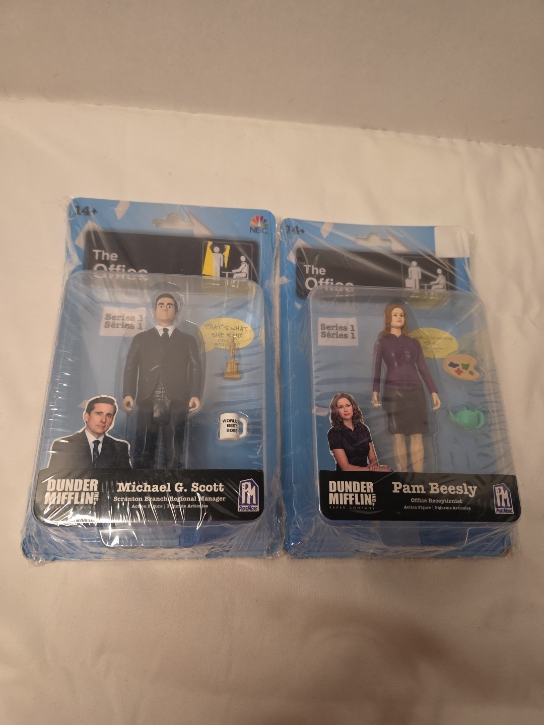 The Office Michael Scott, Pam Beesly Series 1 NBC Phatmojo Brand New Sealed