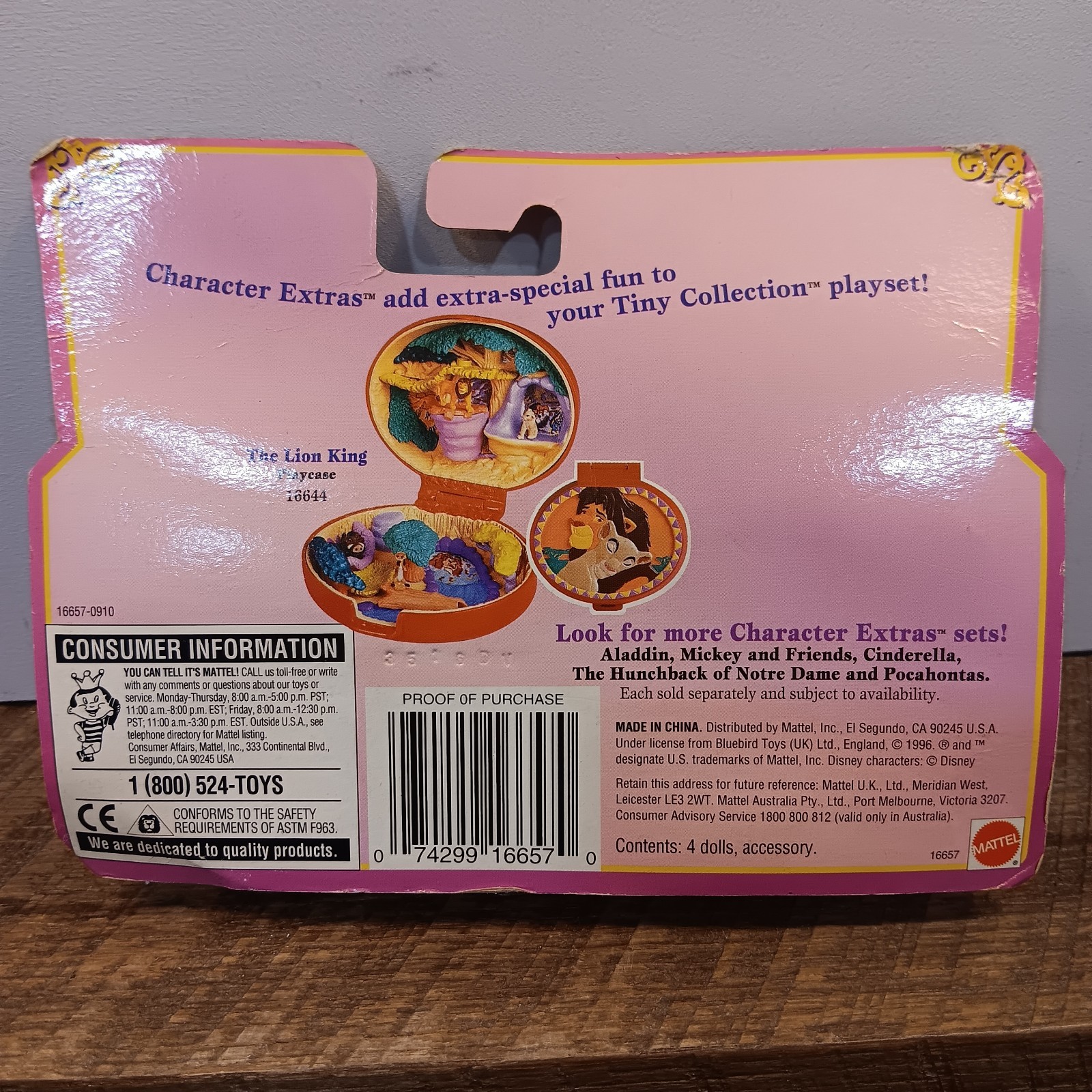 Disney Tiny Collection Polly Pocket Lion King Character Extras 1996